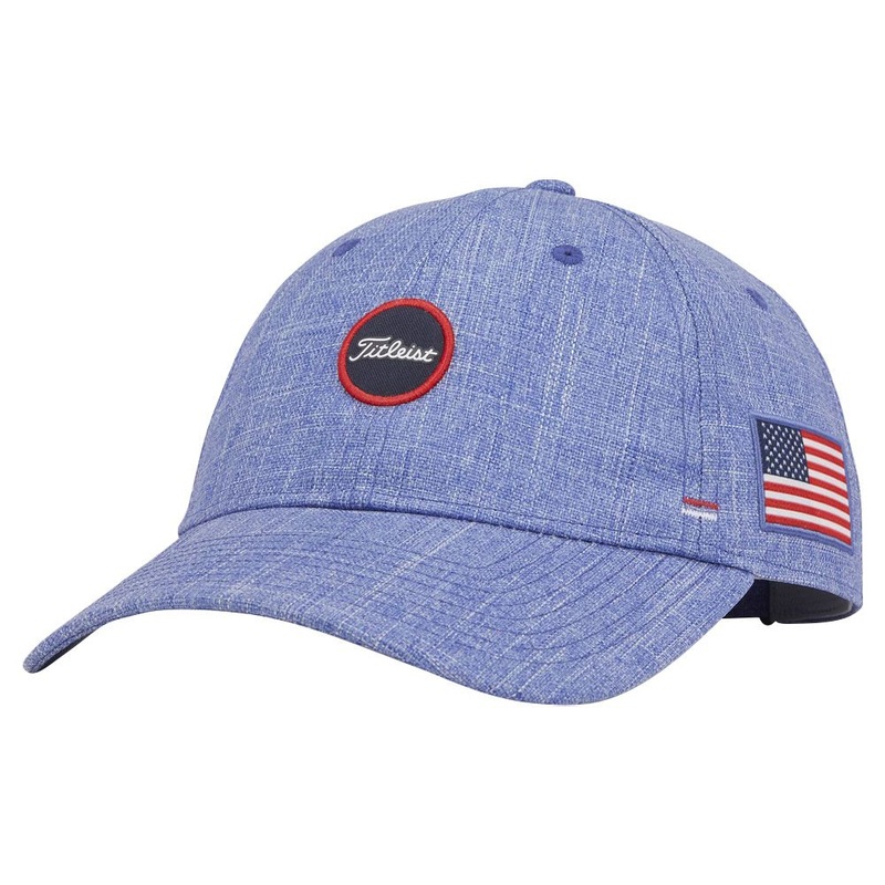 Titleist Stars & Stripes Limited Edition Montauk Breezer Golf Cap 2023 Women Heathered Royal/White