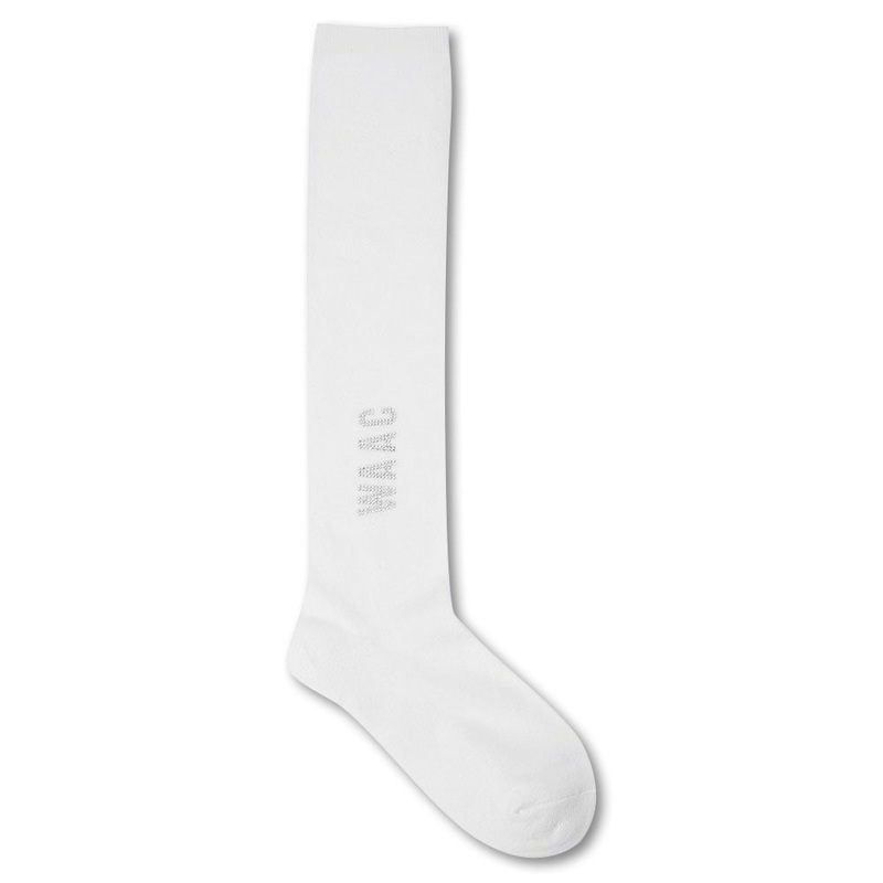 WAAC Crystal Logo Knee Golf Socks 2023 Women White One Size