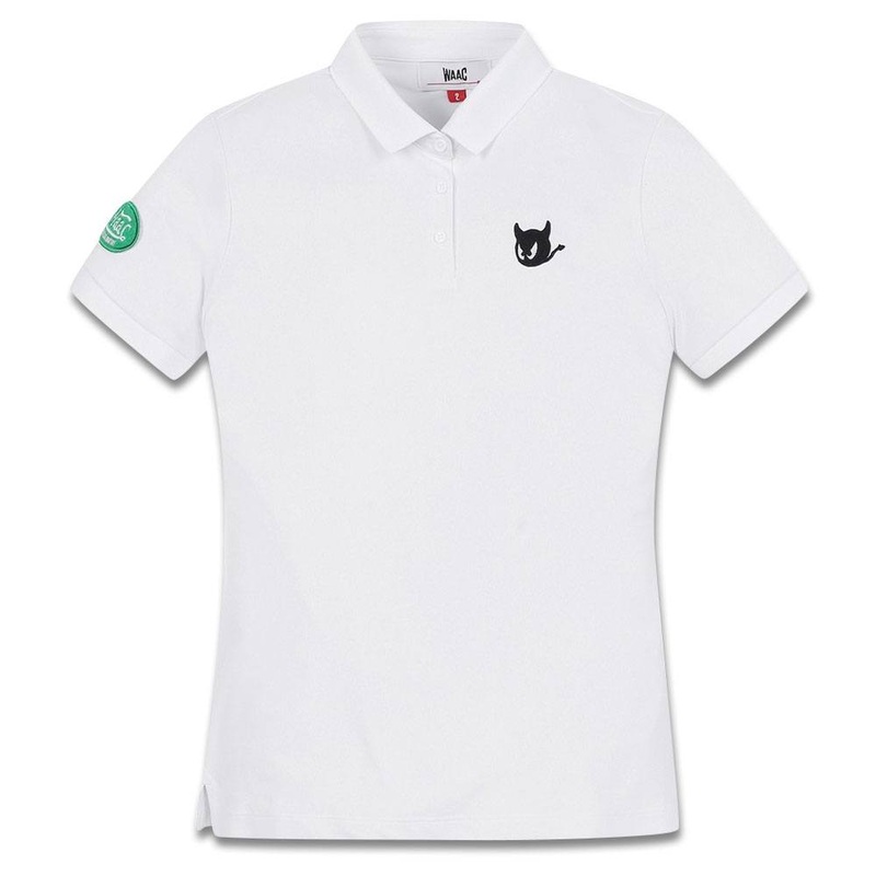 WAAC Essential Wappen Shortsleeve Golf Polo 2023 Women White Small