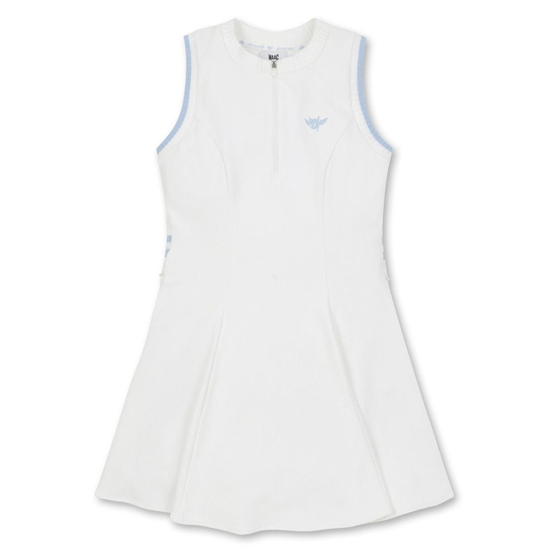 WAAC Half Zipup Flare Golf Dress 2023 Women White X-Small