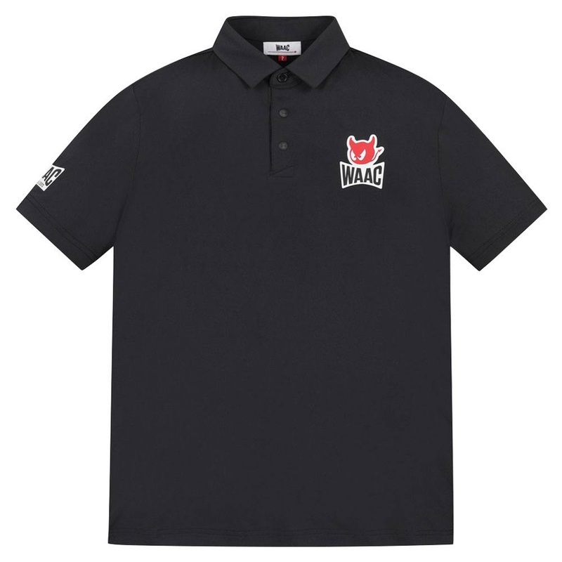 WAAC Heros Shortsleeve Golf Polo 2023 Black Small