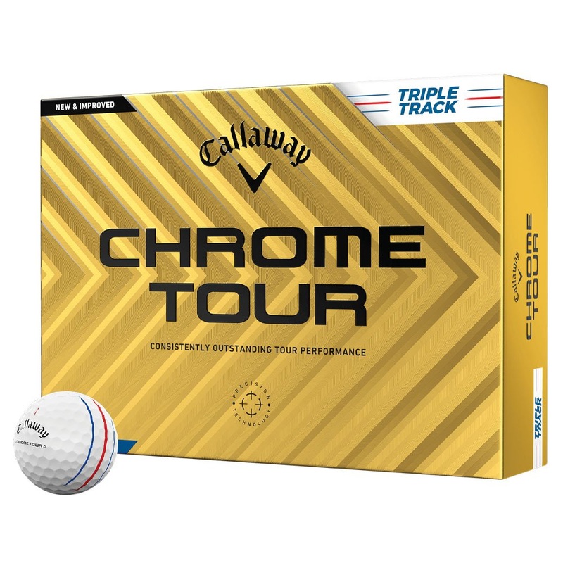 Callaway Chrome Tour Triple Track Golf Balls 1 Dozen White