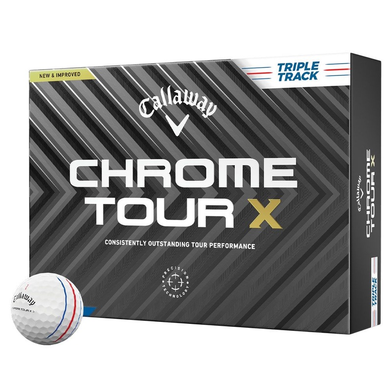 Callaway Chrome Tour X Triple Track Golf Balls 1 Dozen White