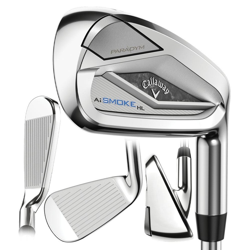 Callaway Paradym Ai Smoke HL Iron Set – 24 Men Right – 6-PW True Temper Elevate 85 MPH Steel – Regular