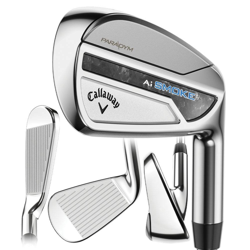 Callaway Paradym Ai Smoke Iron Set – 24 Men Right – 6-PW True Temper Elevate 95 MPH Steel – Regular