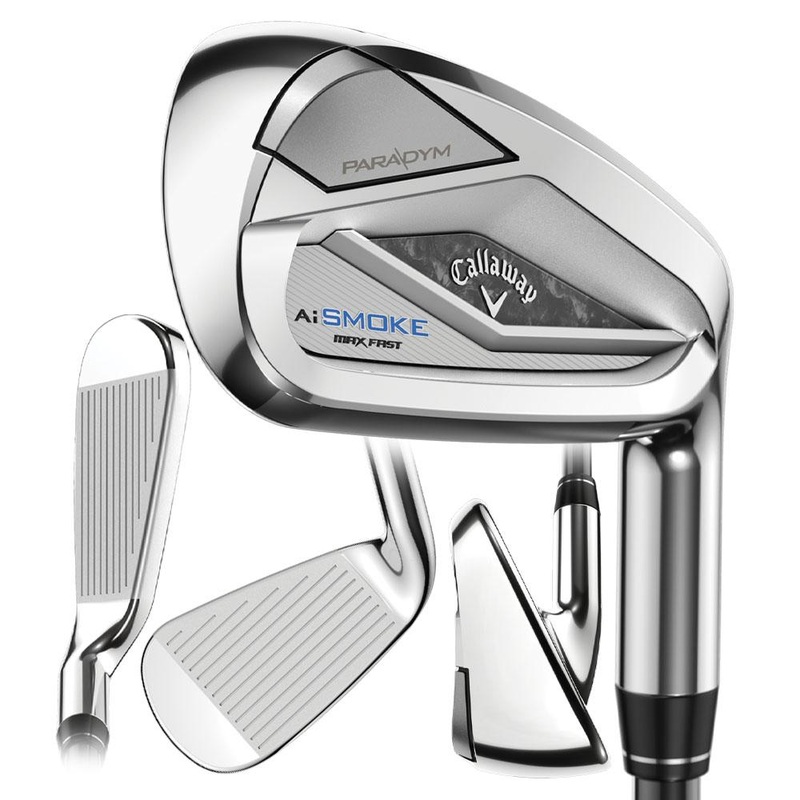 Callaway Paradym Ai Smoke Max Fast Iron Set – 24 Women Right – 7-PW & AW Mitsubishi Chemical Eldio White 40 Ladies Graphite – Ladies