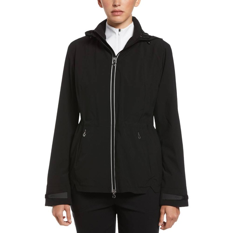Callaway Wind and Water Resistant Golf Jacket (with Packable Hood) Caviar – SP25 Women X-Small