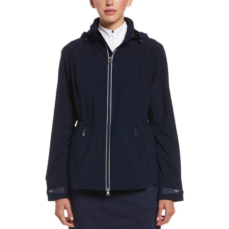 Callaway Wind and Water Resistant Golf Jacket (with Packable Hood) Peacoat – SP25 Women X-Small