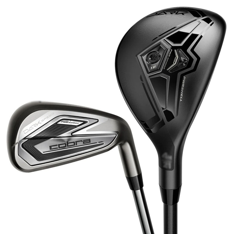 Cobra Dark Speed Hybrid Iron Set – 24 Men Right – 5H & 6-PW & GW Hybrids (Graphite) / Irons (Graphite) – Senior