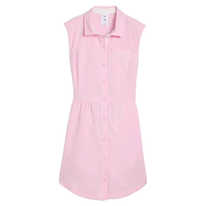 PUMA AP Seersucker Golf Dress Pale Pink – SS25 Women X-Small