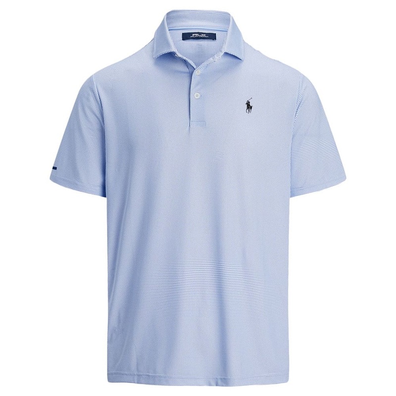 Ralph Lauren Classic Fit Performance Lightweight Airflow Golf Polo Micro Cube Refined Navy – SP25 Men Small