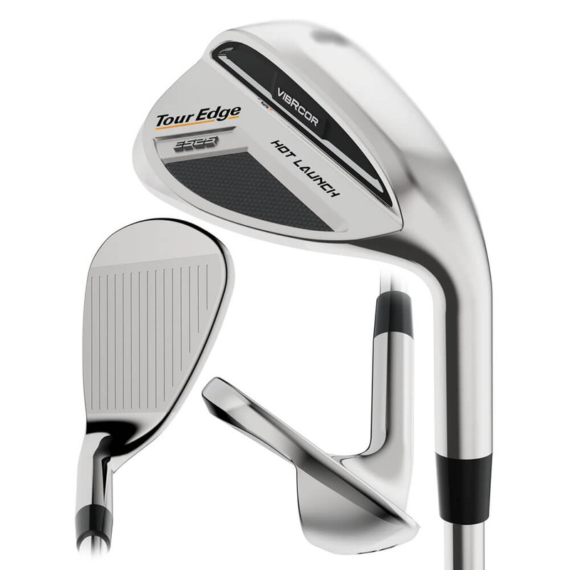Tour Edge Hot Launch E525 VibRCor Wedge – 25 Men Right – 50 True Temper Elevate MPH 95 Steel – Regular