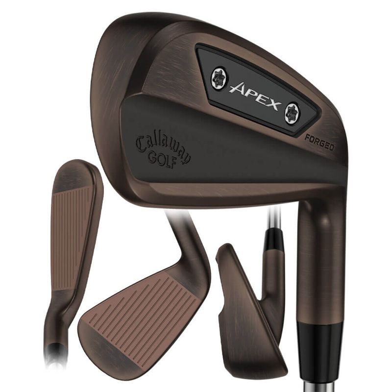 Callaway Apex Ai200 Brushed Copper Forged Iron Set – 25 Men Right – 4-PW True Temper Dynamic Gold Mid 90 Steel – Regular