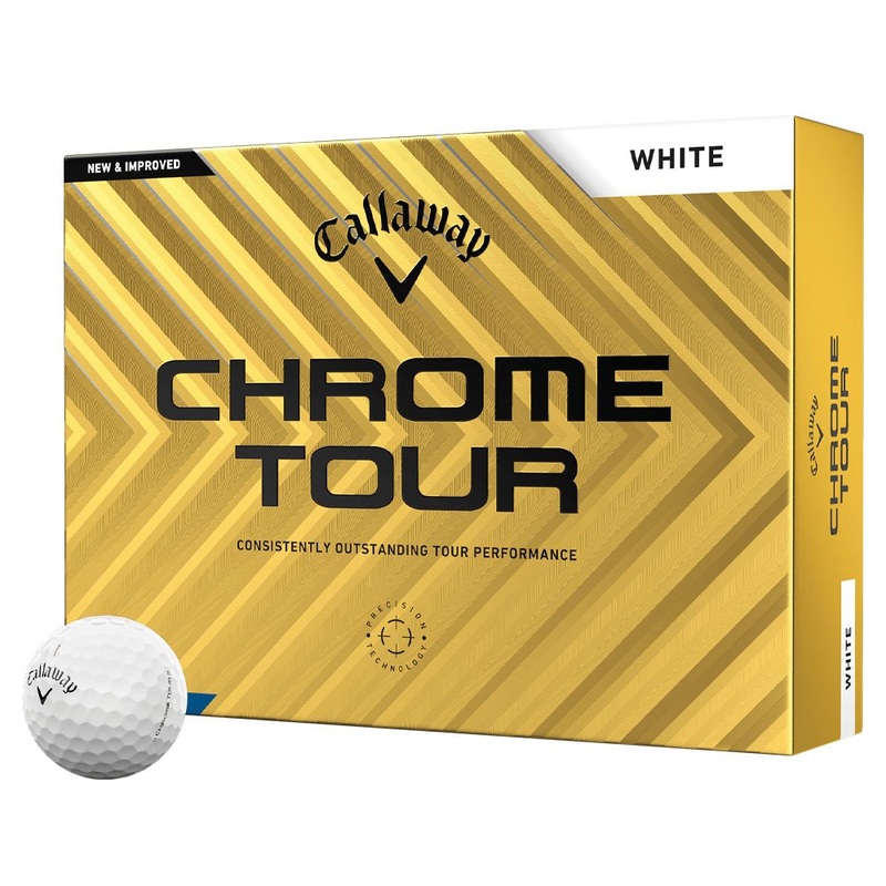 Callaway Chrome Tour Golf Balls 1 Dozen White