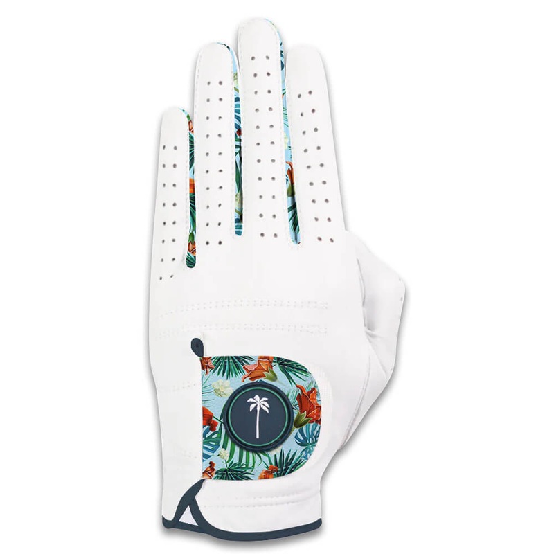 Palm Golf Barrels and Birdies Golf Glove White – SS24 Women Fit to Left Hand Regular Small