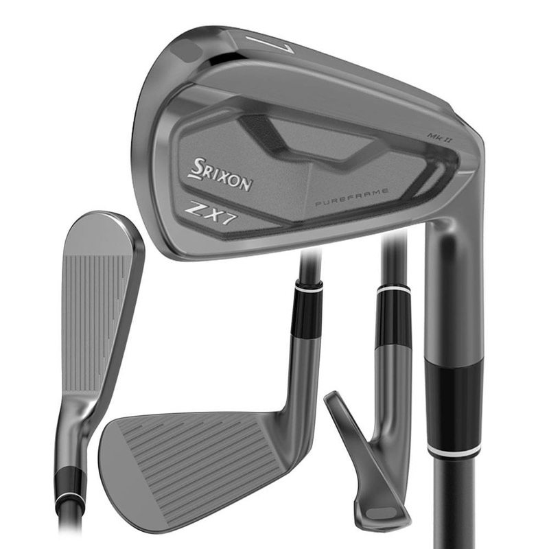 Srixon ZX7 Mk II Black Chrome Iron Set – 24 Men Right – 4-PW KBS C-Taper Black Limited Edition Steel – Stiff