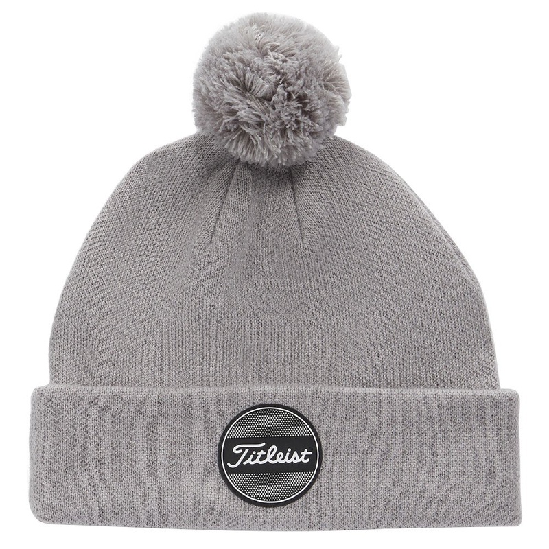 Titleist Boardwalk Pom Pom Golf Beanie Gray – 23 Men One Size Fits All