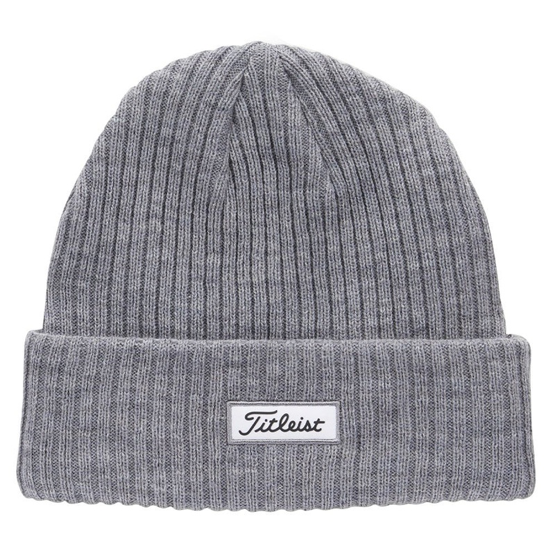 Titleist Charleston Cuff Knit Golf Beanie Heather Gray – 23 Men One Size Fits All