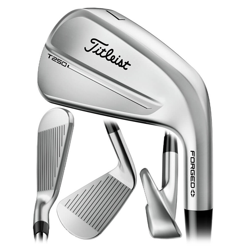 Titleist T250 4G Forged Iron Set – 25 Men Right – 4-PW True Temper AMT Tour Black Steel – Regular