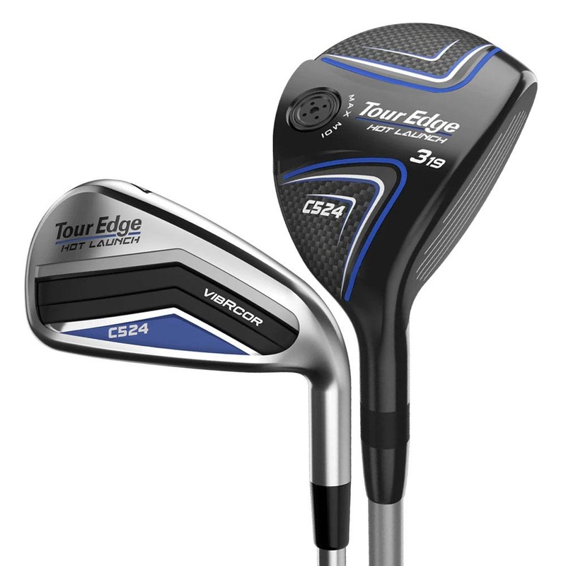 Tour Edge Hot Launch C524 Hybrid Iron Set – 24 Men Right – 4-5H & 6-PW Hybrids (Graphite) / Irons (Steel) – Regular