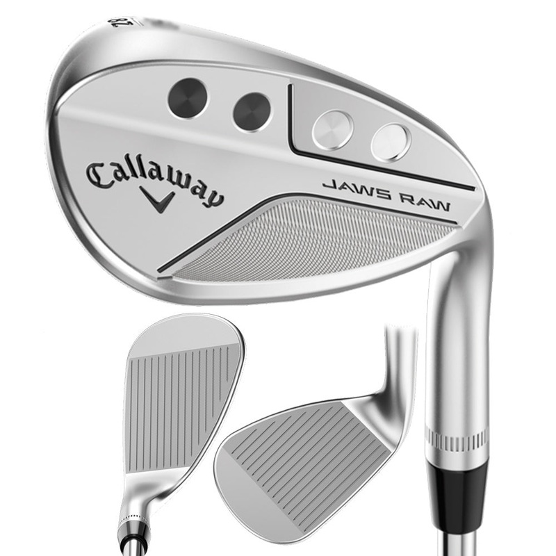 Callaway Jaws Raw Face Chrome Wedge – 23 Men Right – 48 – 10 – S-Grind True Temper Dynamic Gold Spinner 115 Steel – S200