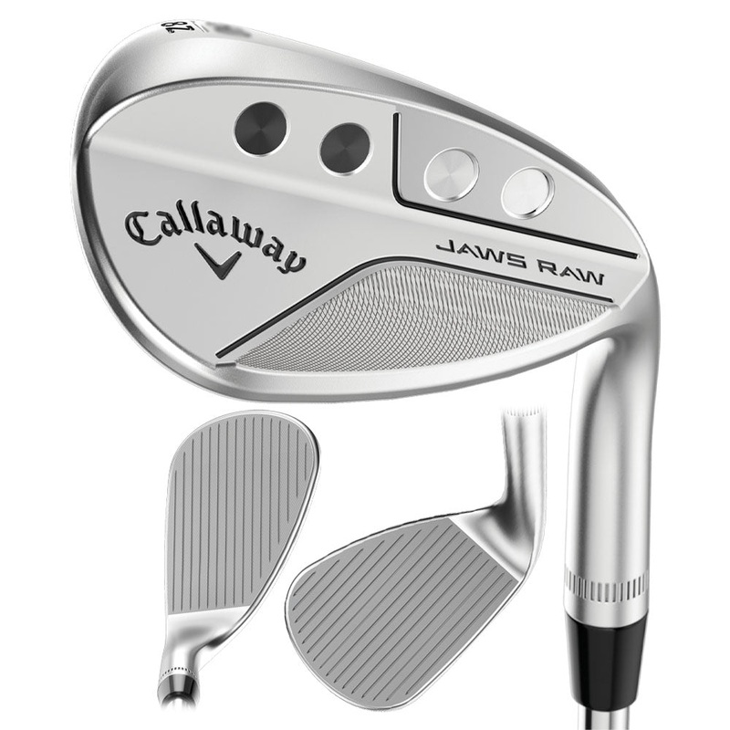 Callaway Jaws Raw Full Face Groove Wedge – 23 Men Right – 58 – 8 – Z-Grind True Temper Dynamic Gold Spinner 115 Steel – S200