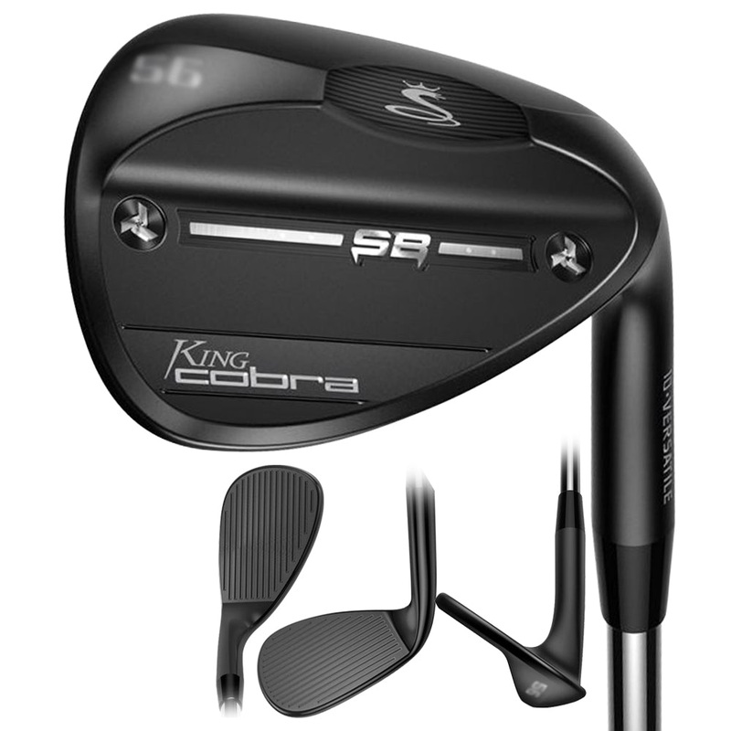 Cobra King Black Wedge with Snakebite Grooves 2022 Right – 48 – 8 – Versatile Grind KBS Hi-Rev 2.0 Steel – Stiff