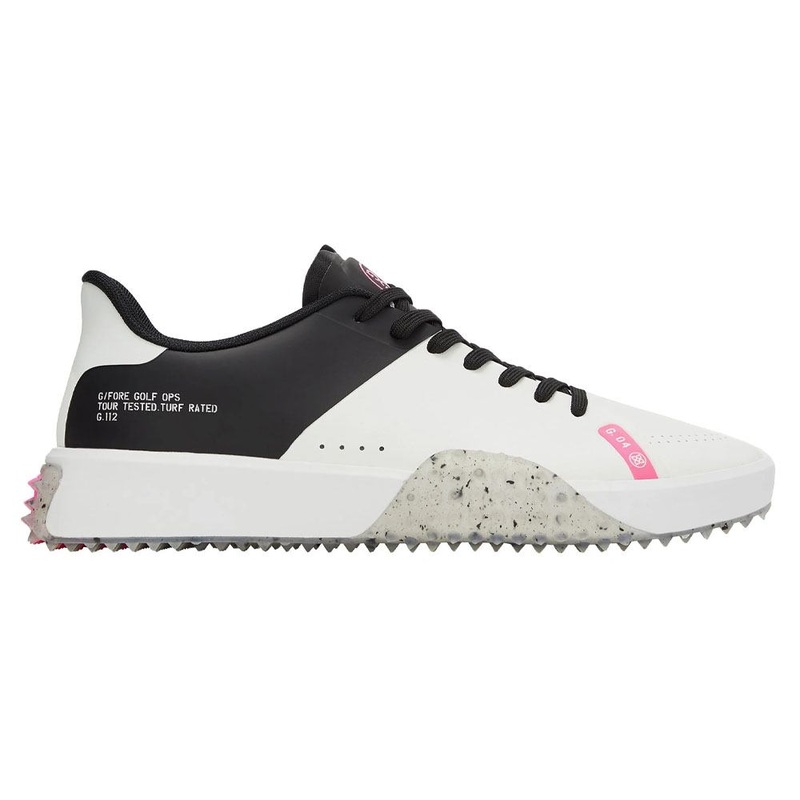 Gfore G.112 P.U. Leather Stippled Spikeless Golf Shoes Snow/Onyx – 24 Men Medium 7.5
