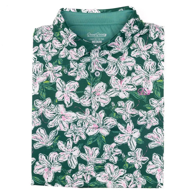 GoodGood Golf Azalea Golf Polo Sunday Green – 24 Men Small