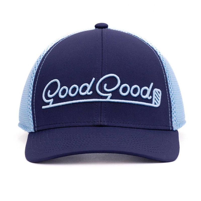 GoodGood Golf Ideal Trucker Golf Cap Navy/Sky Blue – 24 Men One Size Fits All