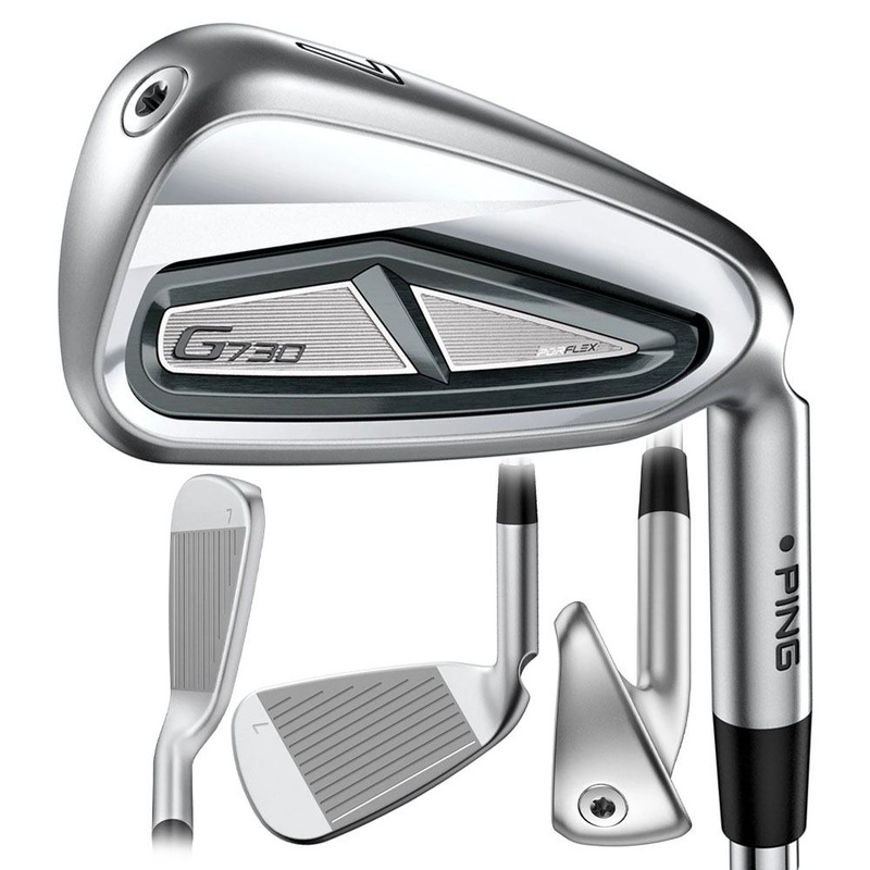 PING G730 Iron Set – 24 Men Right – 5-PW PING Alta CB Black Graphite – Soft Regular Black Standard