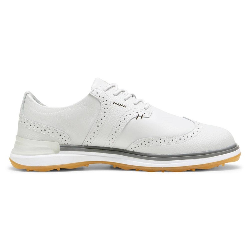 PUMA Avant Wingtip Spikeless Golf Shoes Feather Gray/Slate Gray – 24 Men Medium 7