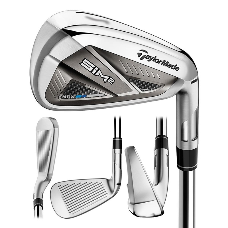 TaylorMade SIM2 Max Iron Set – 21 Men Right – 5-PW KBS Max MT 85 Steel – Regular
