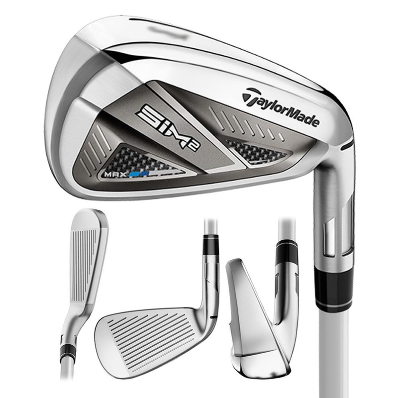 TaylorMade SIM2 Max Iron Set – 21 Women Right – 6-PW Aldila NV Ladies 45 Graphite – Ladies