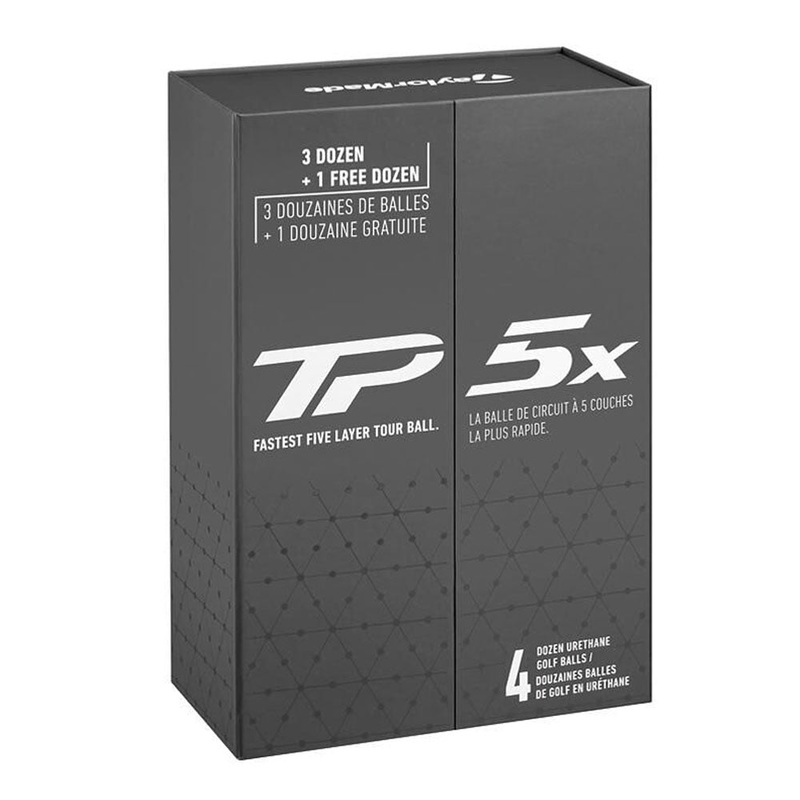 TaylorMade TP5x Golf Balls Athlete Box (Buy 3 and get 1 free) 4 Dozen White