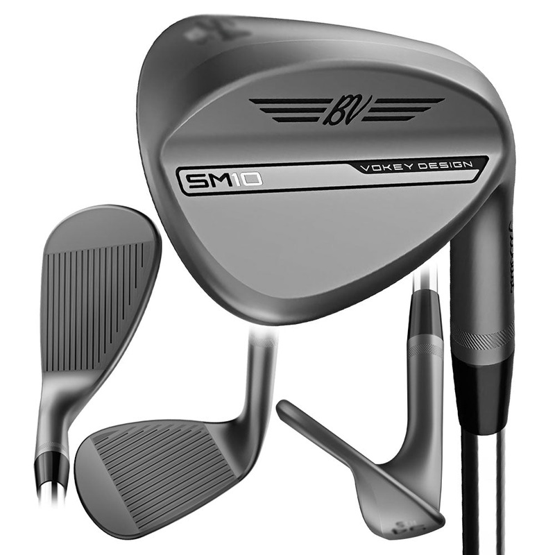 Titleist SM10 Vokey Nickel Wedge – 24 Men Right – 46 – 10 – F-Grind True Temper Dynamic Gold Steel – S200