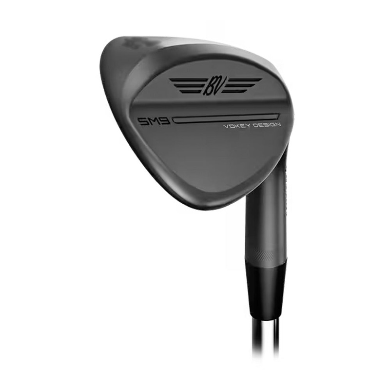 Titleist SM9 Jet Black Premium Wedge – 23 Men Right – 50 – 8 – F-Grind True Temper Dynamic Gold Black Onyx Steel – S200