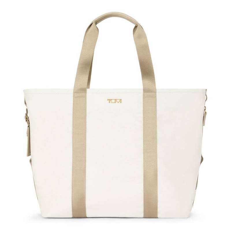 TUMI Essential Medium East West Tote Bag – 24 Off White/Tan