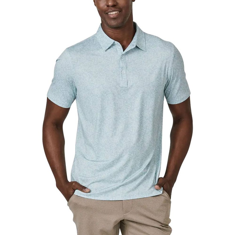 7Diamonds Coron Golf Polo 2023 Seafoam Small