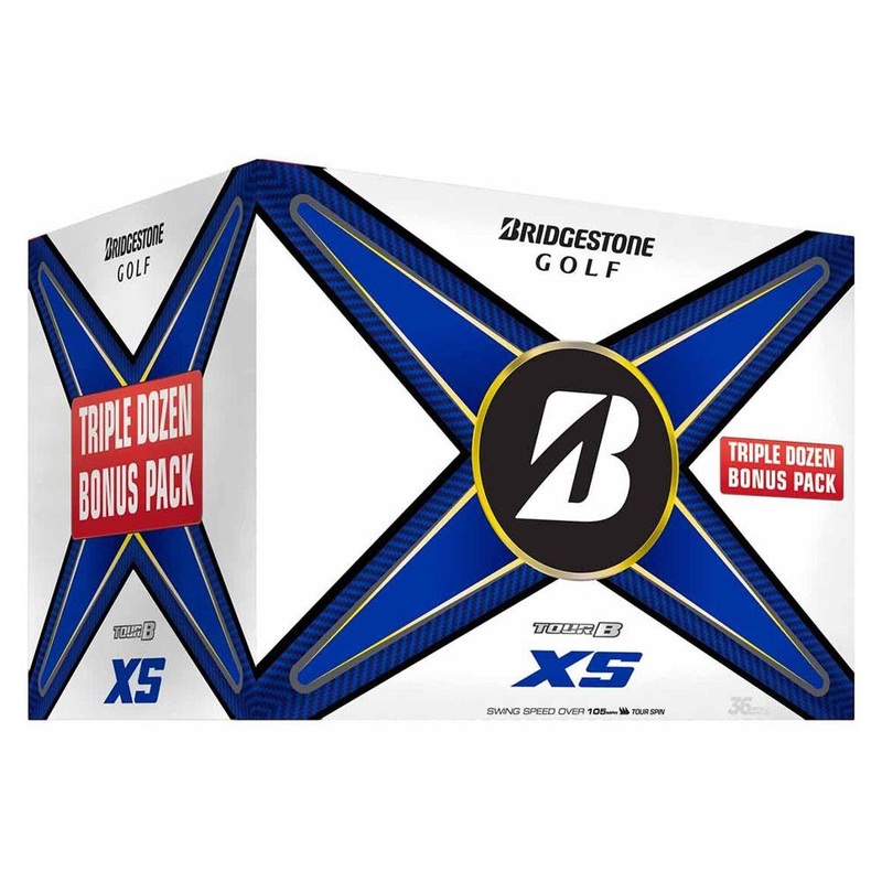Bridgestone Tour B XS 3 Dozen Golf Balls 3 Dozen White Trifecta