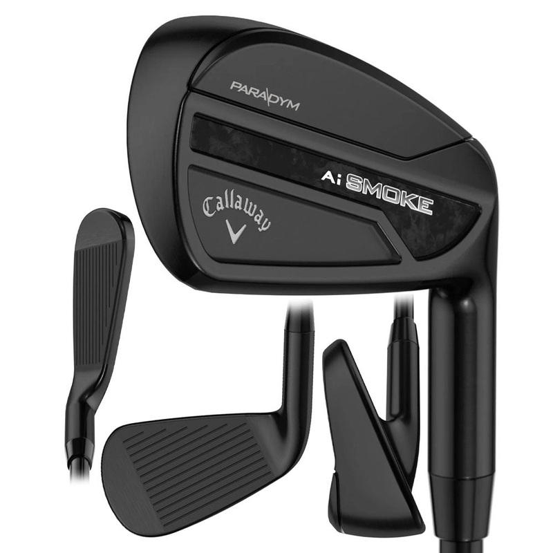 Callaway Paradym Ai Smoke Black Single Iron 2024 Men Right – 4 True Temper Elevate 95 MPH Black Steel – Regular