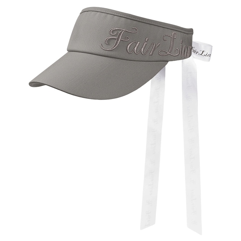 Fairliar Tone on Tone Embroidery Ribbon Golf Visor Cocoa – 24 Women One Size Fits All