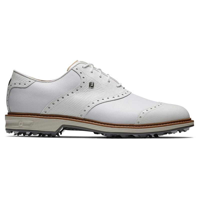 FootJoy Premiere Series – Wilcox Golf Shoes White/Lizard Print – 24 Men Narrow 9