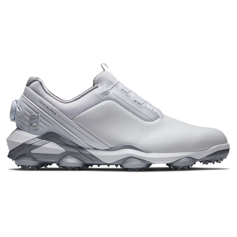FootJoy Tour Alpha BOA Golf Shoes Previous Season Style White/Gray – 24 Men Medium 7