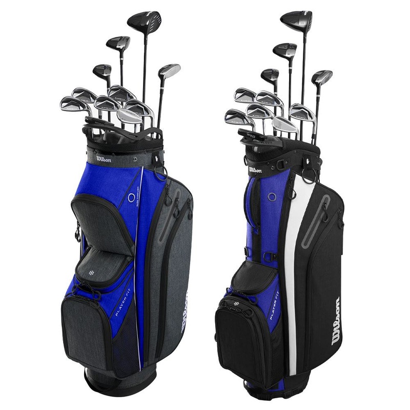 Wilson PlayerFit Full Set – 24 Men Right – 11 Clubs + 1 Stand Bag Driver, Fairway & Hybrid (Graphite) / Irons (Steel) – Regular