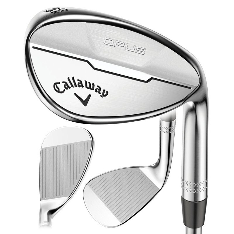 Callaway Opus Brushed Chrome Wedge – 24 Men Right – 48 – 10 – S-Grind True Temper Dynamic Gold Mid 115 Steel – Wedge