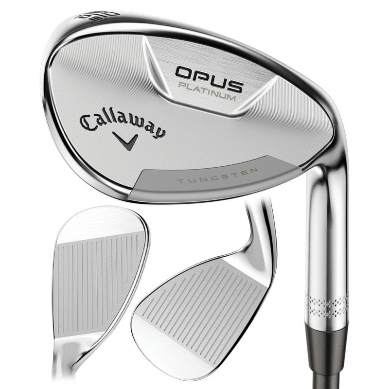 Callaway Opus Platinum Chrome Wedge – 24 Men Right – 54 – 10 – Z-Grind True Temper Dynamic Gold Mid 115 Gunmetal Steel – Wedge