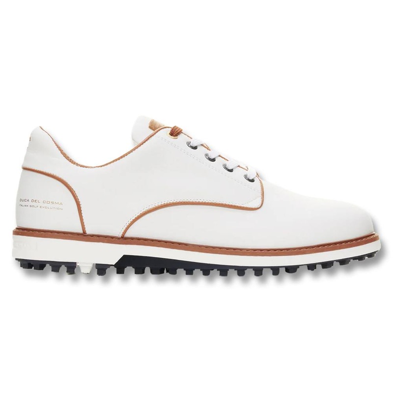 Duca Del Cosma Golf Elpaso Spikeless Golf Shoes White – 24 Men Medium 8