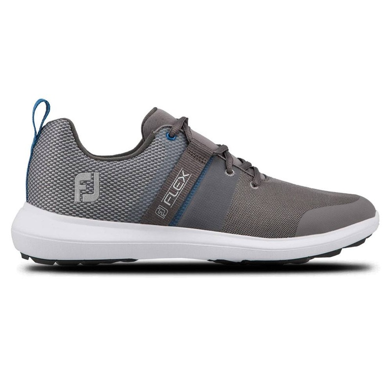 FootJoy FJ Flex Spikeless Golf Shoes Previous Season Style Gray/Blue – 21 Men Narrow 9
