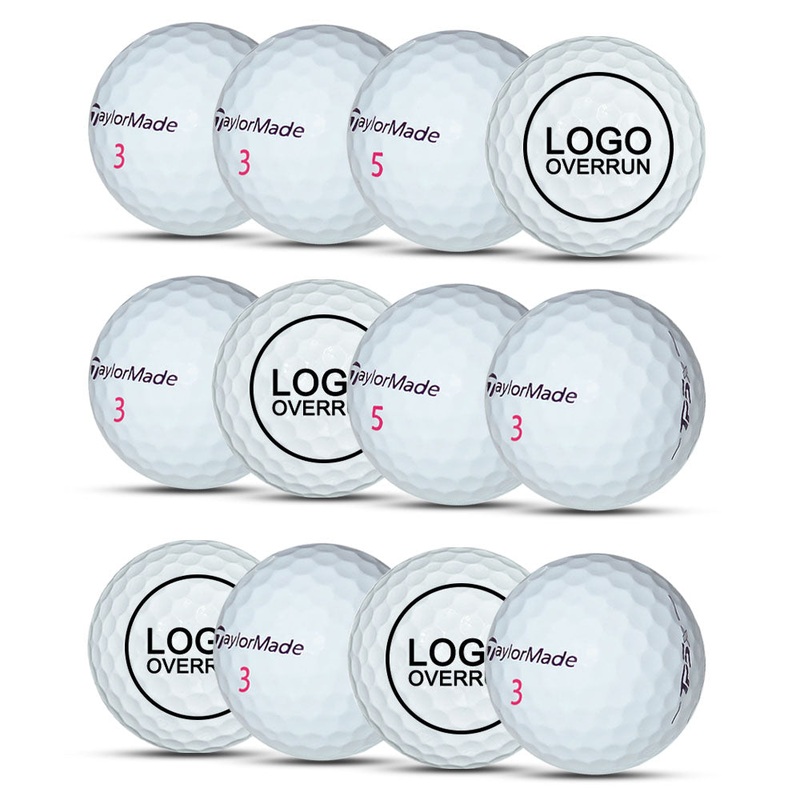 TaylorMade TP5x Golf Balls (Logo Overrun – 4 Dozen) 1 Dozen White